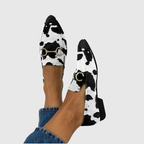 ANNA | Mocasines con estampado y detalle de hebilla