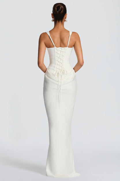 LEONOR | Vestido maxi de escote cuadrado