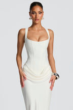 LEONOR | Vestido maxi de escote cuadrado