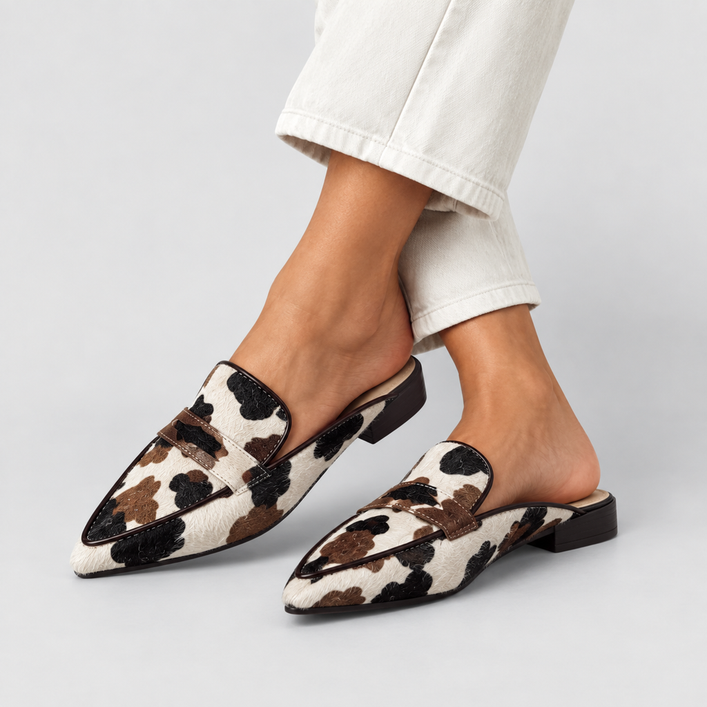 MARÍA | Cómodos mocasines con diseño de vaca