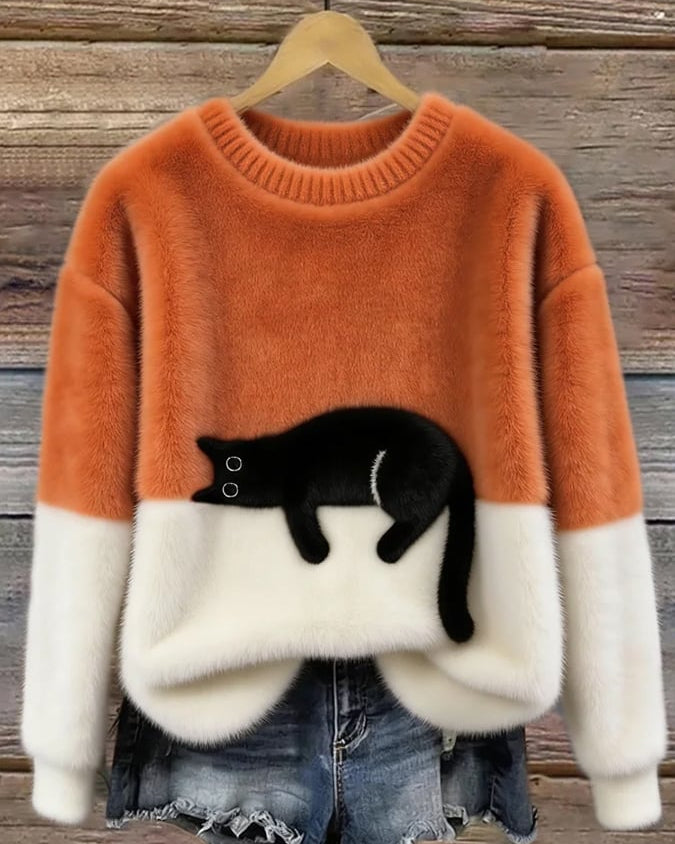 HELEN™ | Suéter oversize de gato elegante