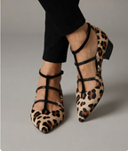 FRANKA | Zapatos de tacón con correa de leopardo