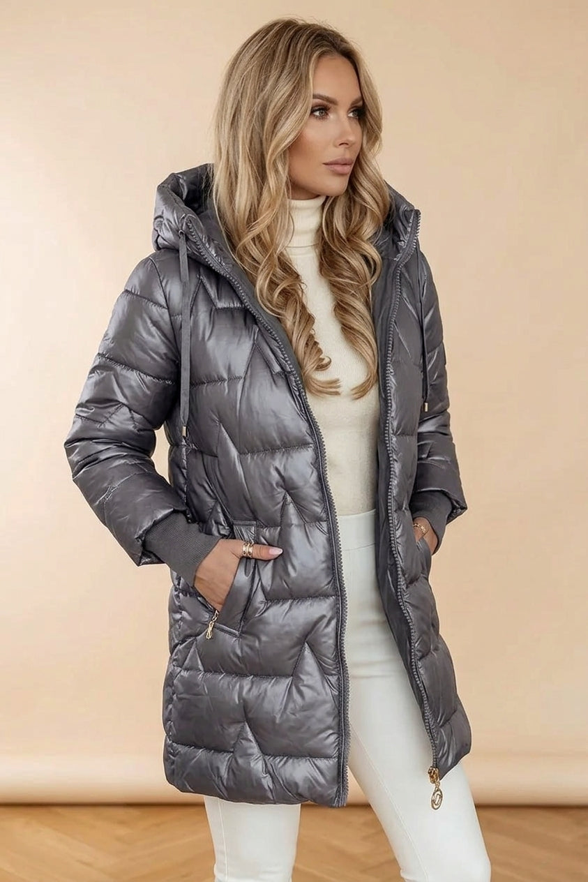 EVRA™ Abrigo Bestseller largo acolchado
