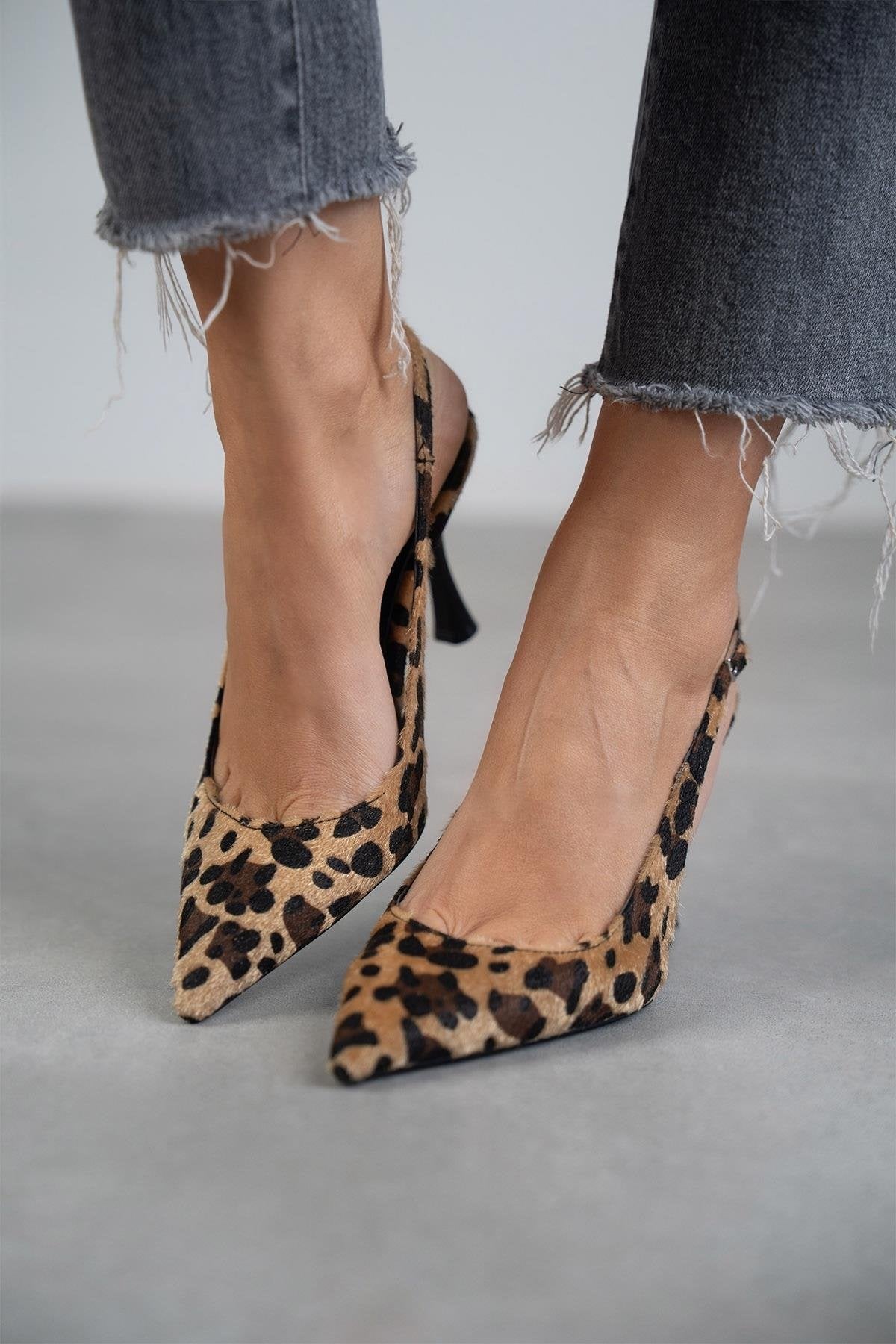 LORENA™|TACONES DE ANTE LEOPARDO