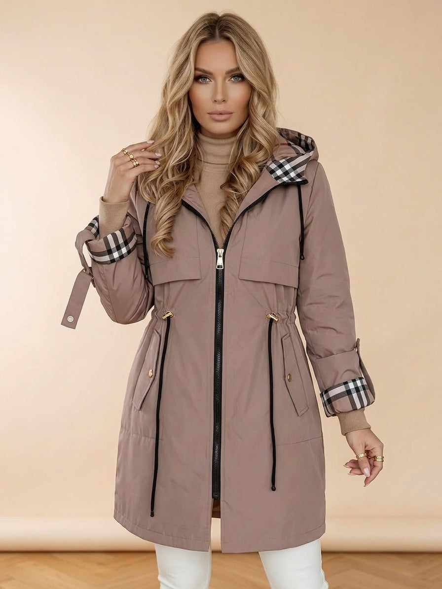 OLIVIA | Abrigo impermeable y cortavientos con cremallera