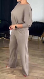 LUNA MIA | Elegante conjunto de 3 piezas para mujer con cárdigan, top y pantalón