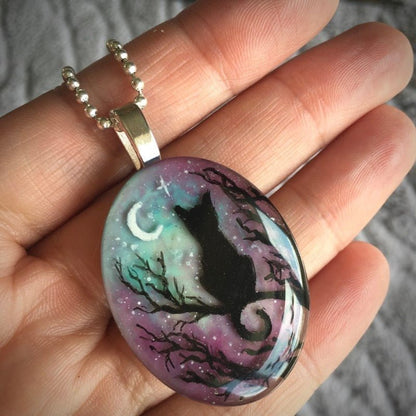 Collar de gato "La noche estrellada"