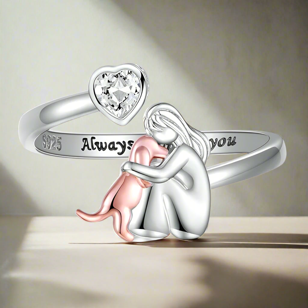 Anillo ajustable “Siempre en mi corazón”